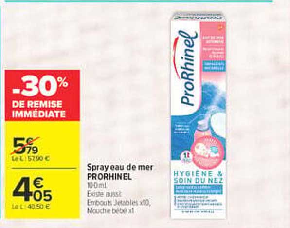 Spray eau de mer PRORHINEL 100 ml