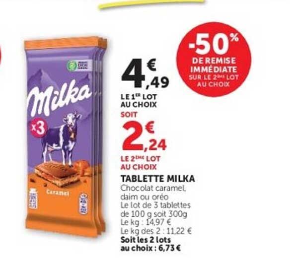 TABLETTE MILKA