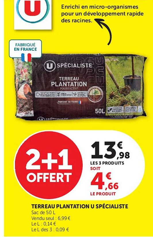 TERREAU PLANTATION U SPÉCIALISTE