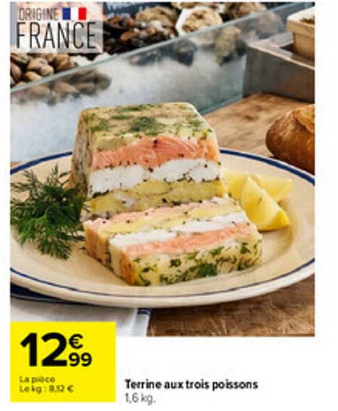 Terrine aux trois poissons