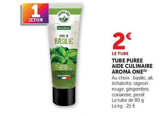 TUBE PUREE AIDE CULINAIRE AROMA ONE