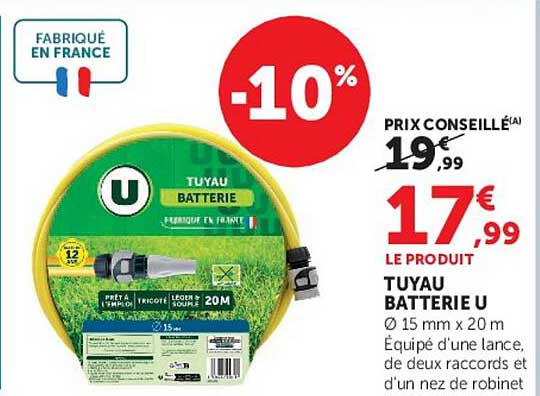 TUYAU BATTERIE U
