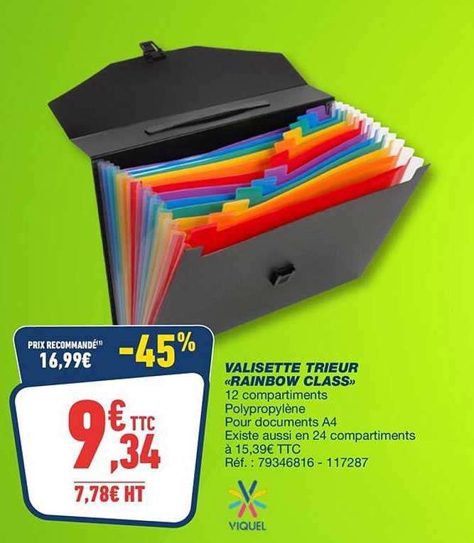 VALISETTE TRIEUR «RAINBOW CLASS»