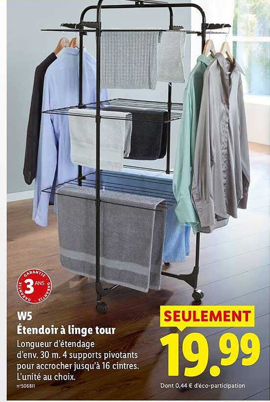 W5 Étendoir à linge tour