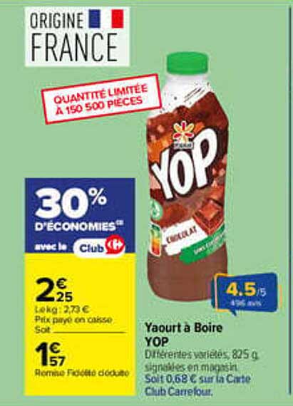 Yaourt à Boire YOP