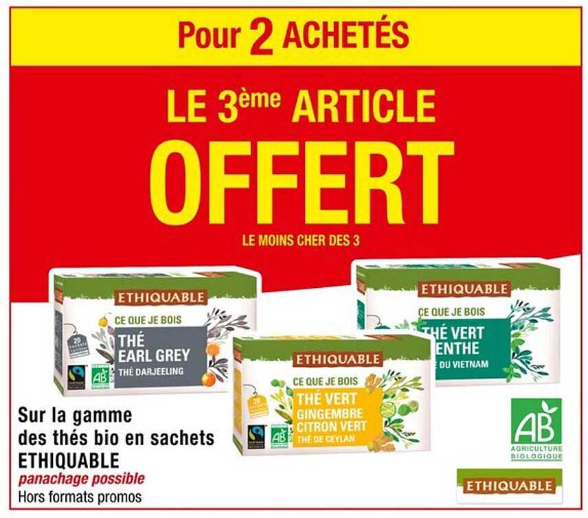 THÉ EARL GREY
THÉ VERT GINGEMBRE CITRON
THÉ VERT MENTHE