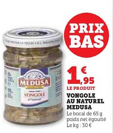 Vongole au naturel Medusa