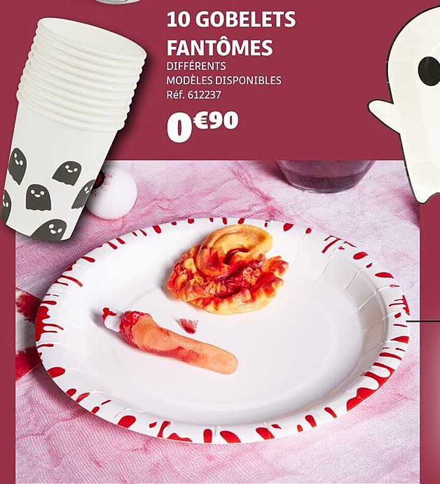 10 GOBELETS FANTÔMES