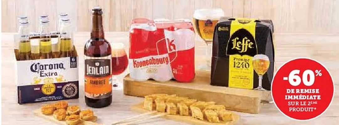 -60% de remise immédiate sur le 2ème produit*