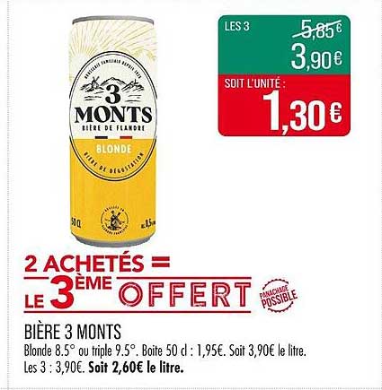 BIÈRE 3 MONTS