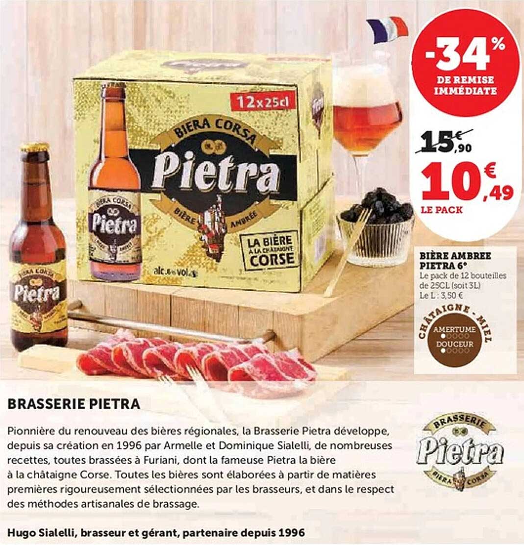 BIÈRE AMBRÉE PIETRA 6'