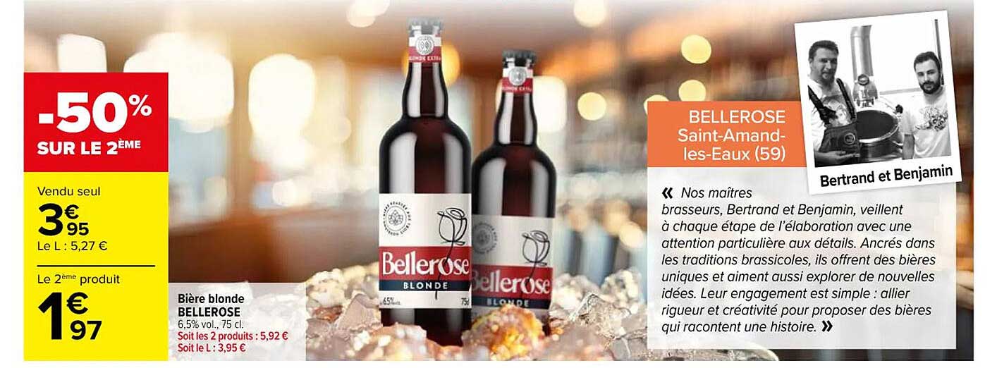 Bière blonde BELLEROSE
