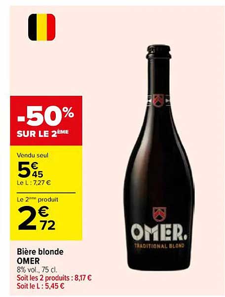 Bière blonde OMER