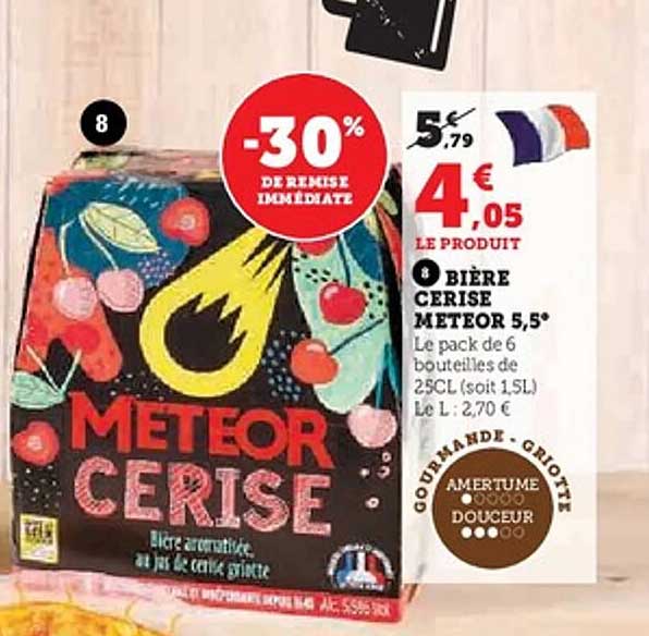 Bière Cerise Meteor 5,5°
