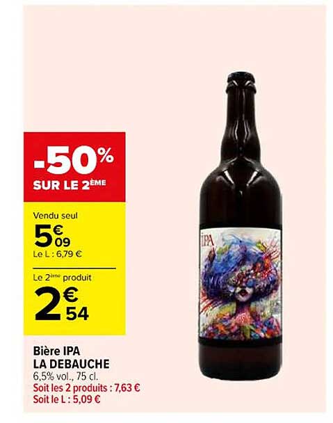 Bière IPA LA DEBAUCHE
