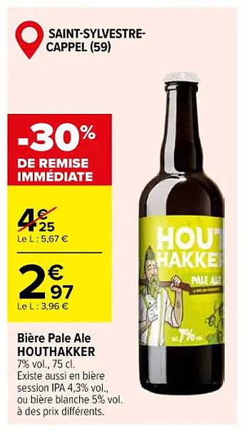 Bière Pale Ale HOUTHAKKER