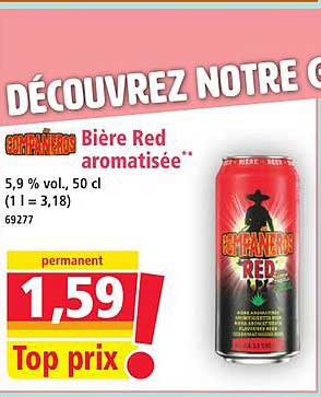 Bière Red aromatisée