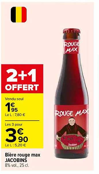 Bière rouge max JACOBINS