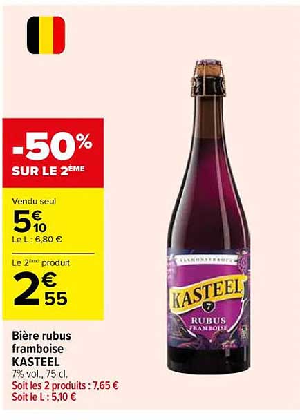 Bière rubus framboise KASTEEL