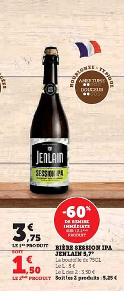 BIÈRE SESSION IPA JENLAIN 5,7°