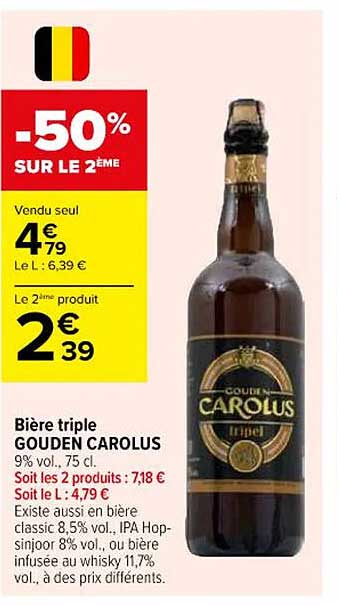 Bière triple GOUDEN CAROLUS