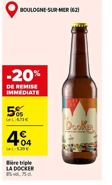 Bière triple LA DOCKER