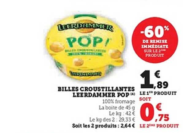 BILLES CROUSTILLANTES LEERDAMMER POP