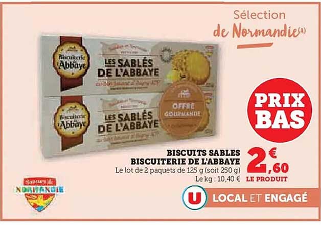 BISCUITS SABLES BISCUITERIE DE L'ABAYE