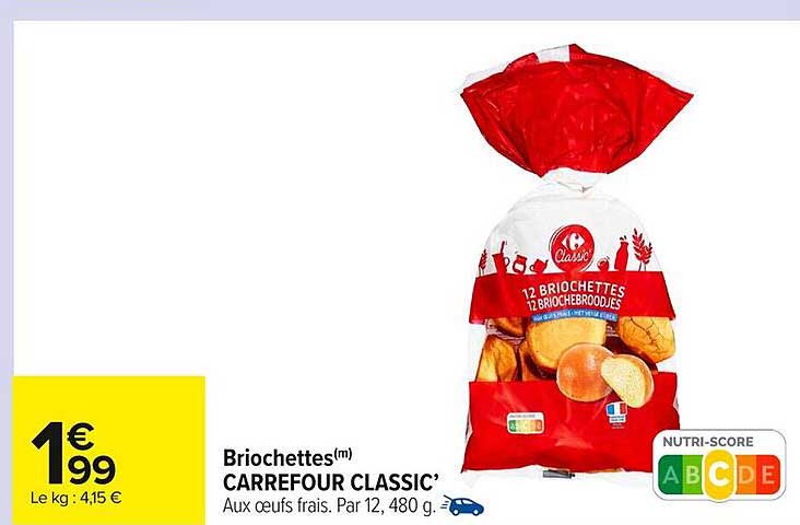 Briochettes Carrefour Classic’
