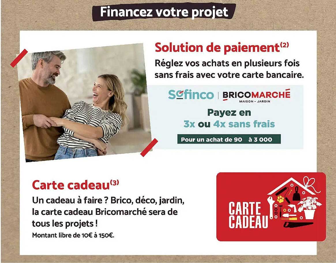 Carte cadeau Bricomarché