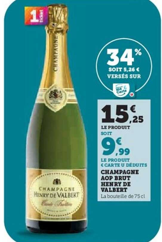 CHAMPAGNE AOP BRUT HENRY DE VALBERT