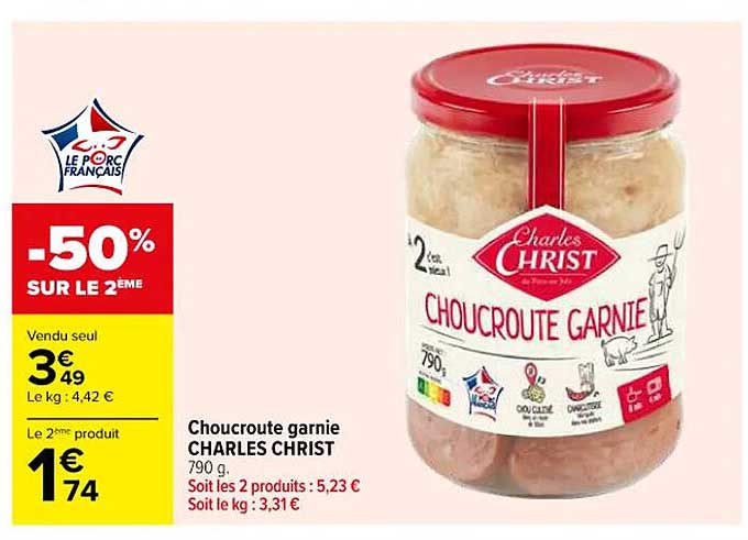 Choucroute garnie CHARLES CHRIST