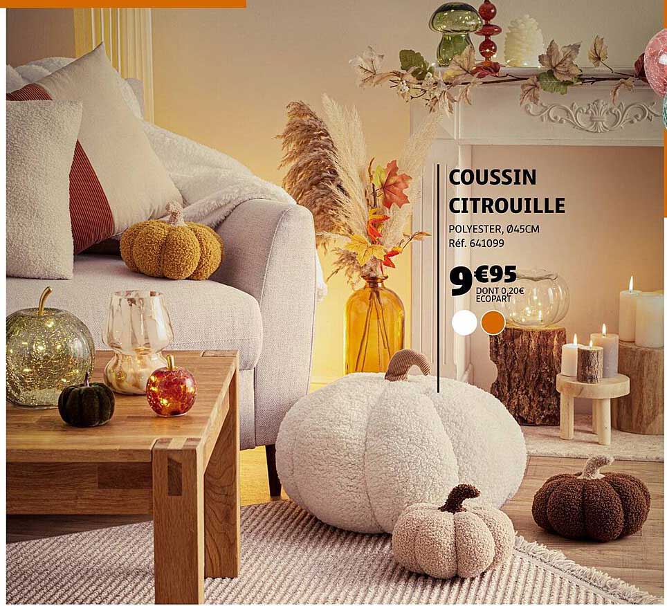 COUSSIN CITROUILLE