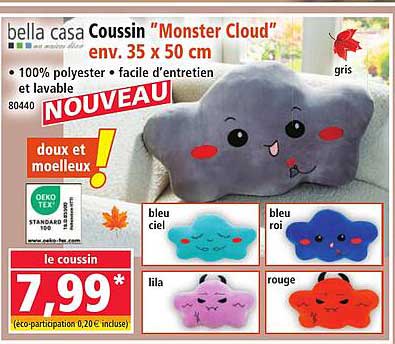 Coussin "Monster Cloud"