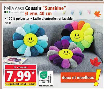Coussin "Sunshine" Ø env. 40 cm
