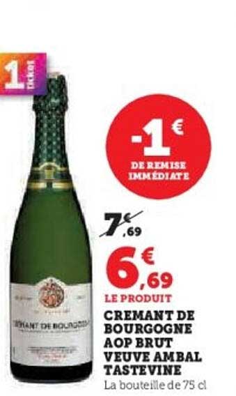 Crémant de Bourgogne AOP Brut Veuve Ambal Tastevine