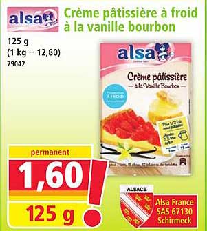 Crème pâtissière à froid à la vanille bourbon
