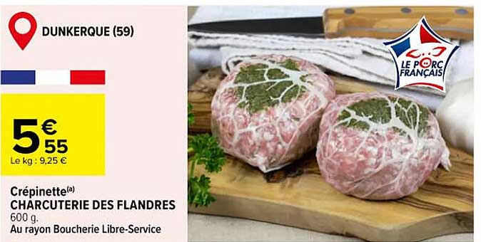 Crépinettes Charcuterie des Flandres 600 g