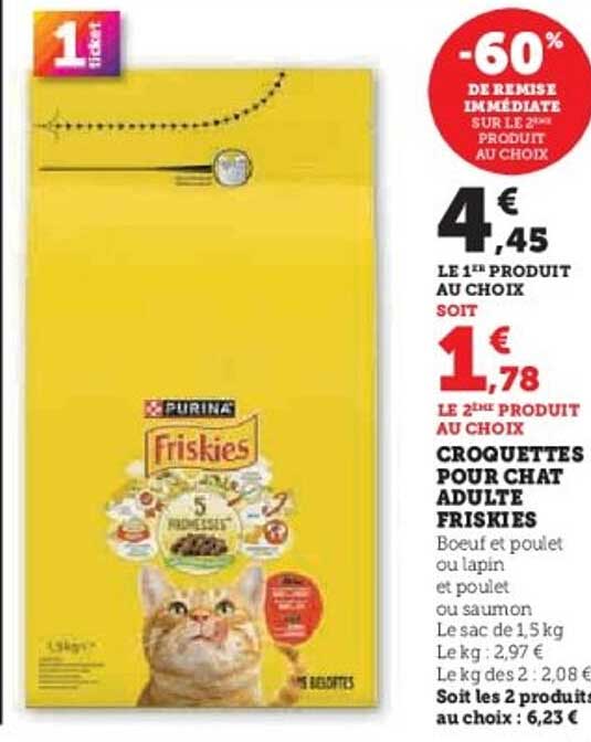 CROQUETTES POUR CHAT ADULTE FRISKIES