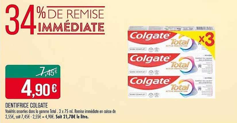 DENTIFRICE COLGATE