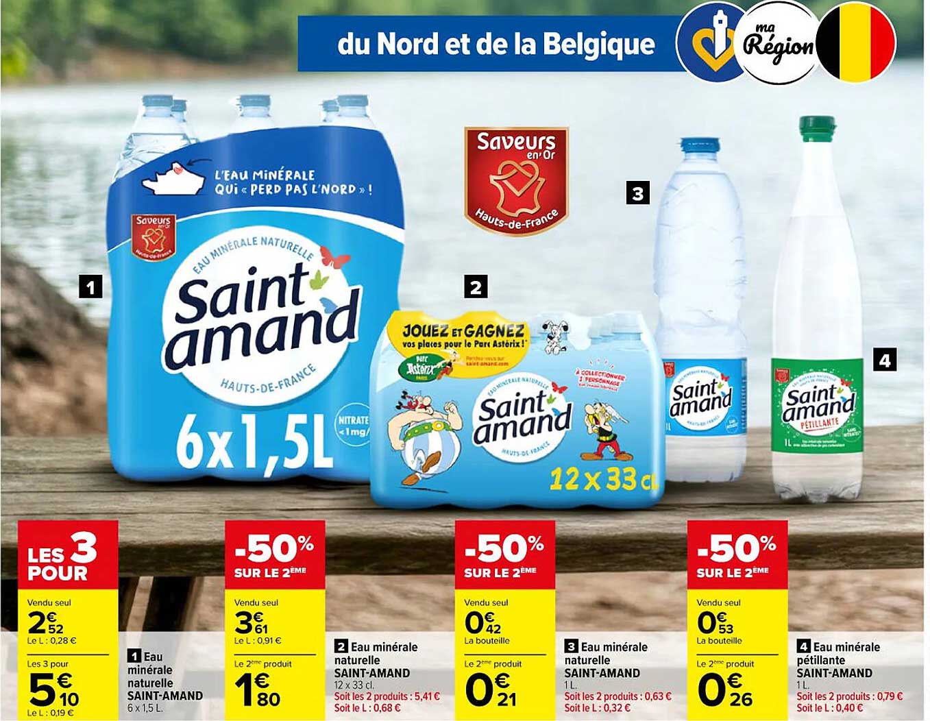 DES OFFRES IRRÉSISTIBLES SUR L’EAU MINÉRALE SAINT-AMAND