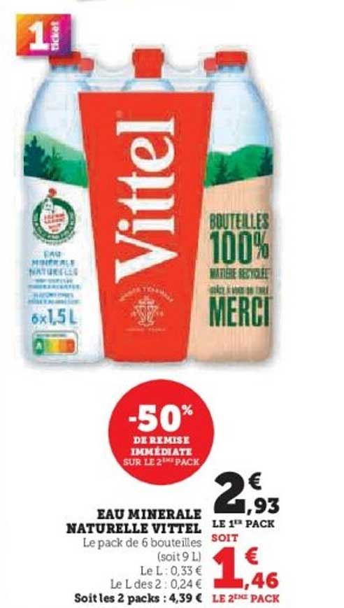 EAU MINERALE NATURELLE VITTEL