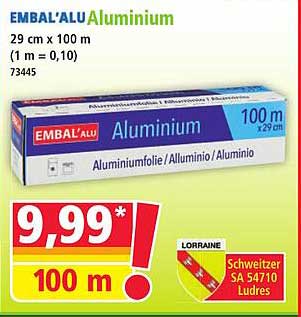 EMBAL'ALU Aluminium