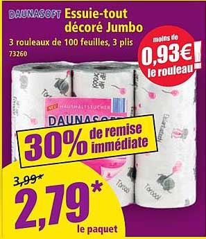 Essuie-tout décoré Jumbo