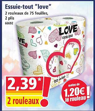 Essuie-tout "love"