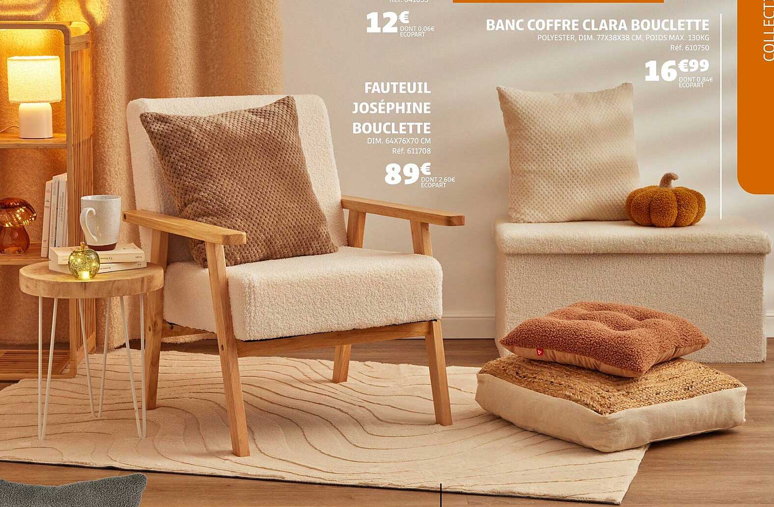 Fauteuil Joséphine Bouclette