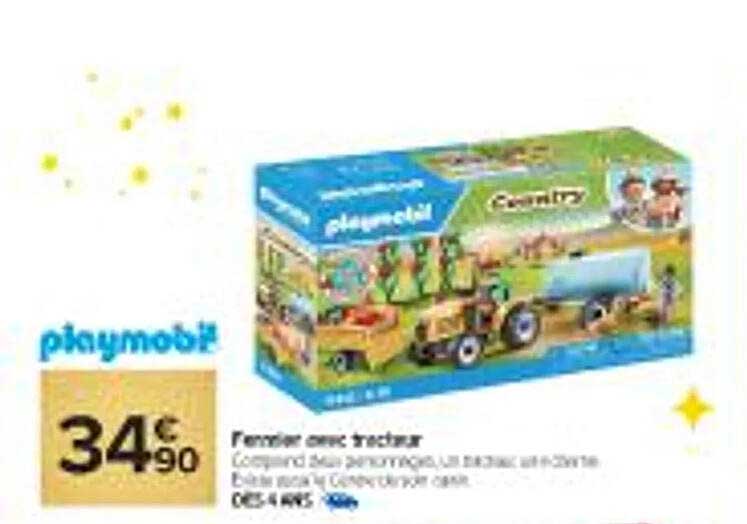 Ferme avec tracteur