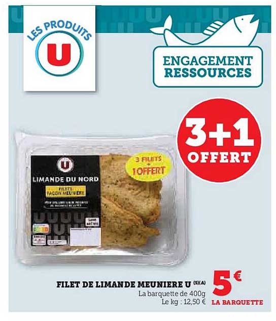 FILET DE LIMANDE MEUNIERE U