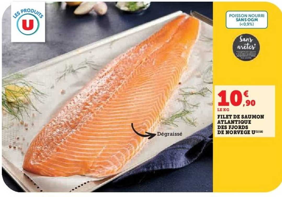 FILET DE SAUMON ATLANTIQUE DES FJORDS DE NORVEGE U