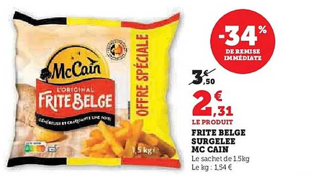 FRITE BELGE SURGELEE MC CAIN
